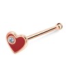 Silver Curved Nose Stud NSKD-1368